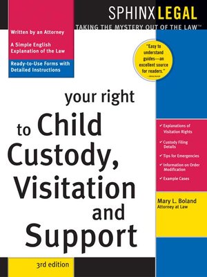 cover image of Your Right to Child Custody, Visitation, and Support, 3E